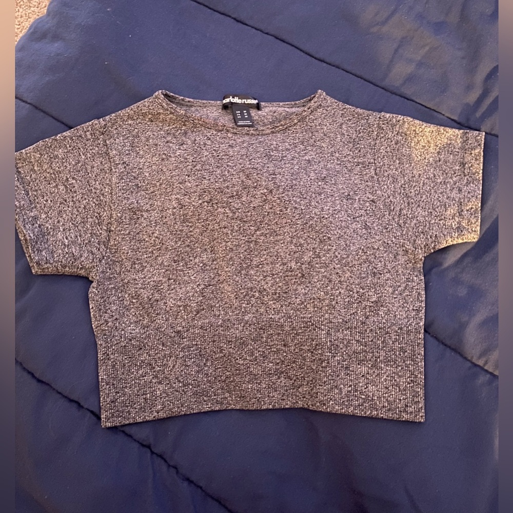 Charlotte Russe athletic grey crop top Size M